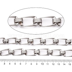 Legierungsketten mit rechteckigen und ovalen Gliedern&nbsp;LCHA-T001-15P