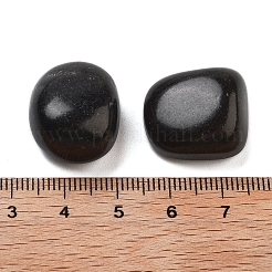 Natursteinperlen schwarz&nbsp;G-O029-08Q