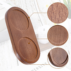 Aus Holz geschnitzte Schalenmatten&nbsp;AJEW-WH20048-39E