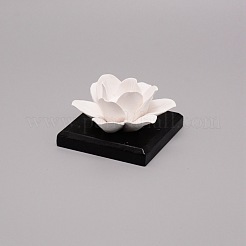 Ornements de fleurs de parfum artificielles en céramique faites à la main&nbsp;AJEW-WH0277-26