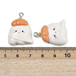 Pendentifs en résine opaque d'halloween&nbsp;RESI-C062-02F