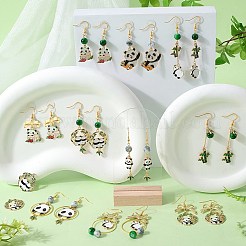 DIY-Set zum Basteln von Ohrringen mit Panda-Motiv&nbsp;DIY-SC0023-69