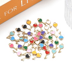 40pcs 10 colgantes de esmalte de aleación de colores&nbsp;FIND-YW0012-43