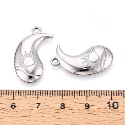 Ciondoli in acciaio inox 304&nbsp;STAS-T065-10P