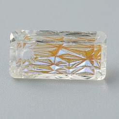 Geprägte Glas Strass Anhänger&nbsp;GLAA-J101-07A-001SI
