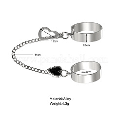 Herz-Legierung Emaille Kette Fingerringe&nbsp;FS-WG15957-01