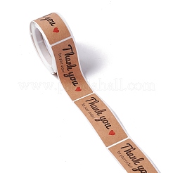 Rettangolo grazie adesivi di carta a tema&nbsp;X-DIY-B041-33C