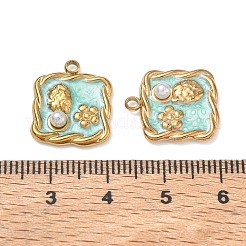Pendentifs en acier inoxydable 304 émaillés&nbsp;SA-CBA7876-39G