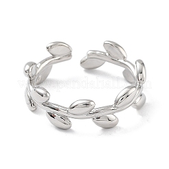 Anillos abiertos de latón para mujer&nbsp;RJEW-A028-03P