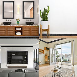 PVC-Schaum 3D selbstklebende wasserdichte Tapetenbordüre&nbsp;AJEW-CP0006-24B