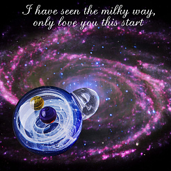 DIY Schmuck Galaxie Universum Ball Halsketten machen&nbsp;DIY-BC0009-20A