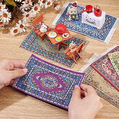 6 Stück 6 Stile Mini-Tuch Truthahn-Persien-Teppich&nbsp;DIY-OC0012-26