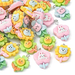 40pcs 4 Arten undurchsichtige Harzanhänger&nbsp;RESI-CJ0002-85