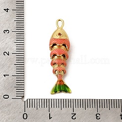 Messing Emaille-Anhänger&nbsp;KK-CJC0013-15G-02
