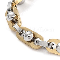 PVD-Vakuumbeschichtung 201 Edelstahl-Gliederkettenarmband&nbsp;BJEW-Z023-05P