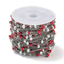 Catene a maglie smaltate in acciaio inossidabile 304&nbsp;AJEW-Z028-09P-08