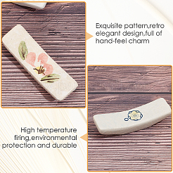 5 support de baguettes en céramique à 5 styles&nbsp;DJEW-CP0001-38B