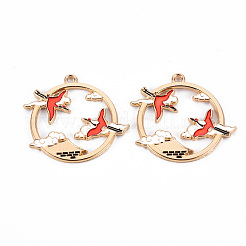 Pendentifs en alliage d'émail écologiques&nbsp;ENAM-T011-81B-NR