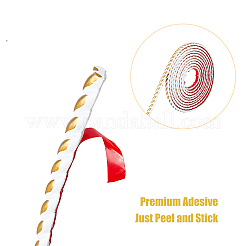 Garniture de moulure flexible autocollante en pvc&nbsp;DIY-WH0488-44