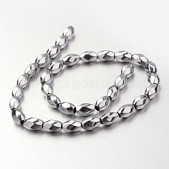 Electroplate non magnetici ematite sintetico fili di perline&nbsp;G-F300-12-01