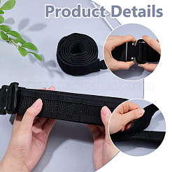 Cinturillas de nailon ajustables con hebillas de aleación negra para exteriores.&nbsp;AJEW-WH0643-212A-01