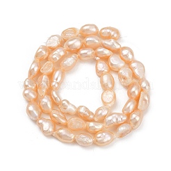 Fili di perle di perle d'acqua dolce coltivate naturali&nbsp;PEAR-P064-20H-02B