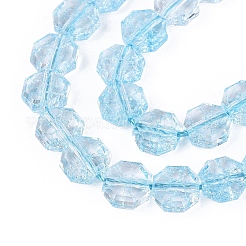 Transparentes craquements perles de verre brins&nbsp;GLAA-Q108-03A-09