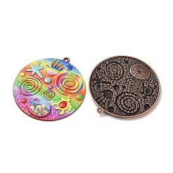 Pendentifs en fer imprimé aux couleurs de l'arc-en-ciel&nbsp;RN-CBA3547-01B