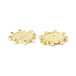Porte micro ouvrent pendentifs zircone cubique en laiton de placage&nbsp;LS-KK-E278-09G