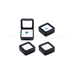 Boîtes de présentation carrées acryliques en vrac de diamants&nbsp;CON-WH0107-11B-01
