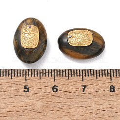 Ovale Naturperlen aus Tigerauge&nbsp;GG-D002-09G