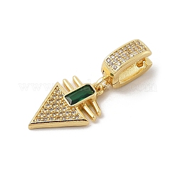 Pendentif en zircone cubique micro pavé en laiton&nbsp;KK-U047-19G-01
