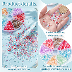 Perline di vetro 80g 8 colori&nbsp;GLAA-GO0001-20A