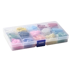 Perline di vetro 180g 15 colori&nbsp;SEED-JQ0003-01B-2mm