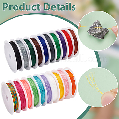 20 Rolle 20 Farben runde Polyesterschnur&nbsp;OCOR-PH0004-83B