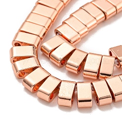 Brins de perles d'hématite non magnétiques synthétiques galvanisées&nbsp;G-I360-B01-03