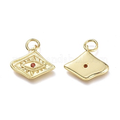 Ottone micro spianare pendenti zirconi&nbsp;LS-KK-P188-C08-G