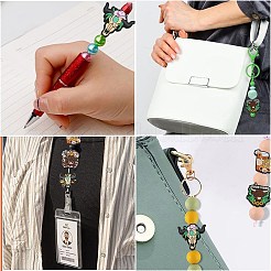 20 pièces 10 styles de perles focales en silicone&nbsp;SIL-CJ0002-89