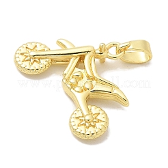 Pendentifs de placage en laiton&nbsp;KK-K293-35G-02