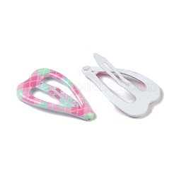 10 fermaglio per capelli a scatto in resina epossidica con motivo scozzese in 5 colori&nbsp;PHAR-P009-01E