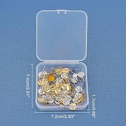 Ganci di orecchini in ottone&nbsp;KK-FH0001-25