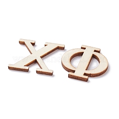 Lettres grecques décoratives en bois&nbsp;WOOD-WH0024-43