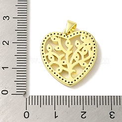 Colgante micropavé cubic zirconia de latón&nbsp;KK-Z042-21G-02