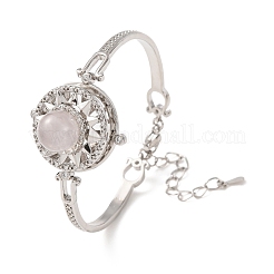 Bracciali a maglie con pietre preziose naturali e sintetiche a forma di sole rotante&nbsp;GG-CBA0251-11P