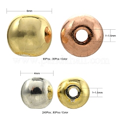 330 Stück 6 Stil 3 Farben galvanisieren nichtmagnetische synthetische Hämatit-Perlenstränge&nbsp;G-FS0001-07