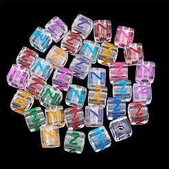 50pcs perles européennes acryliques&nbsp;MACR-TADJ0001-13Z