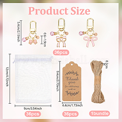 Decorazioni pendenti in lega e plastica ABS con perle finte&nbsp;HJEW-OC00375