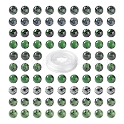 100 Stk. 8 mm natürlicher Rubin in Zoisit-Rundperlen&nbsp;DIY-LS0002-05