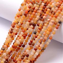 Topazio naturale fili di perle di giada&nbsp;G-K146-45-3mm