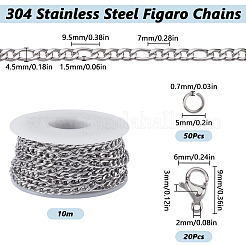 Figaroketten aus Edelstahl 304&nbsp;FIND-SC0012-50B-P